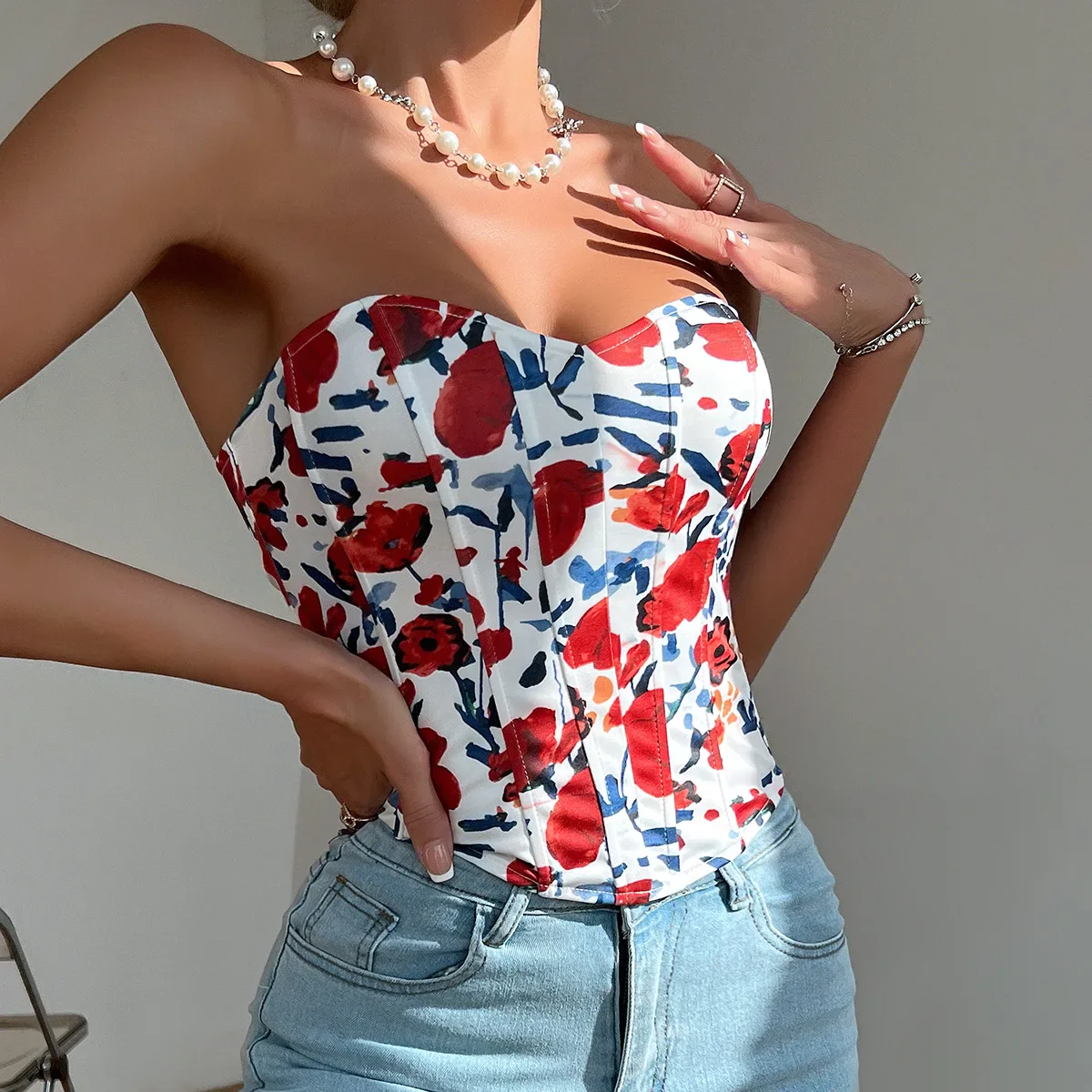 Analisa Floral Corset Top - Image 10