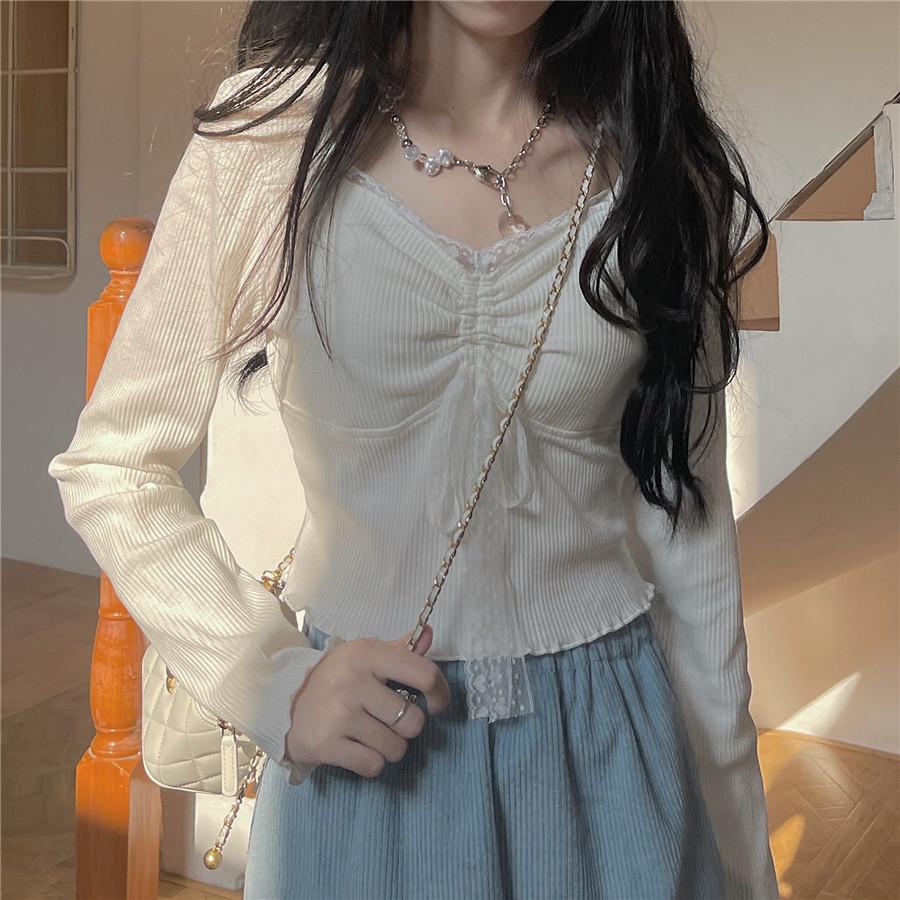 Carly Long Sleeves Vintage Top - Image 10
