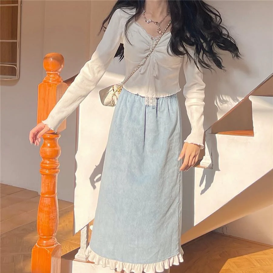 Carly Long Sleeves Vintage Top - Image 8