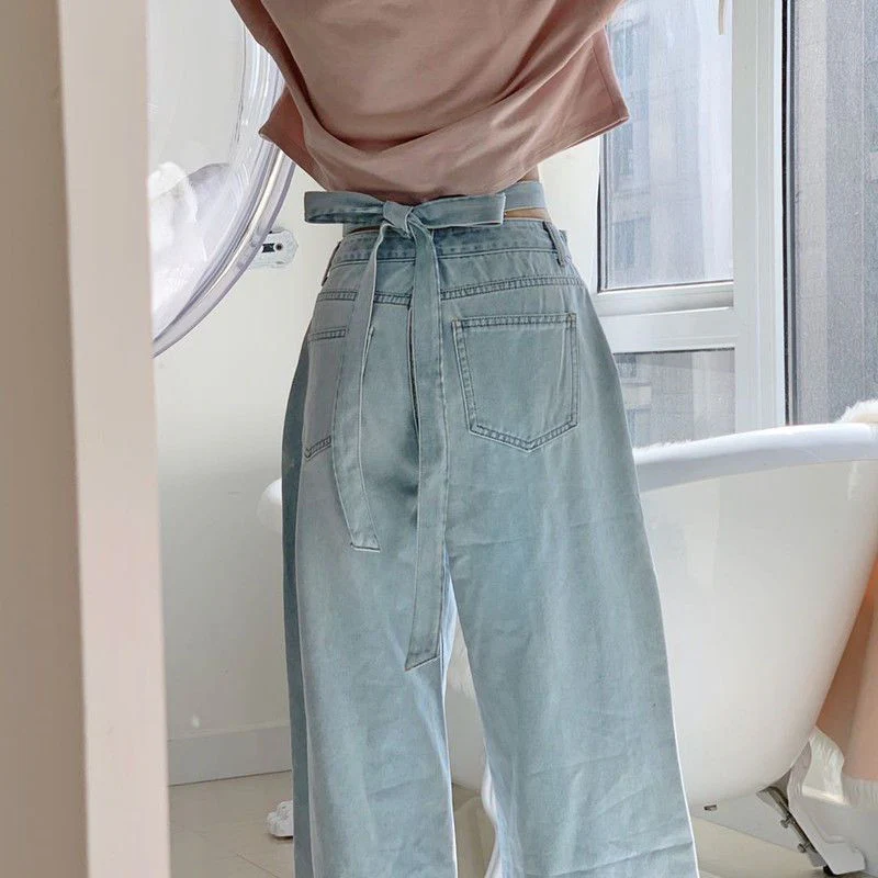 Celestial Sky Tie-Front Jeans - Image 4
