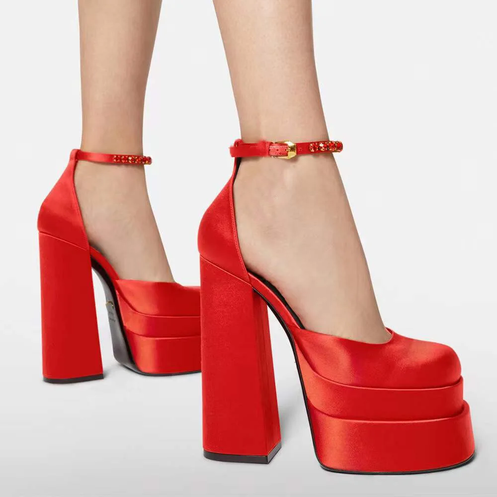 Cosmic Edge Chunky Platform Heels - Image 8