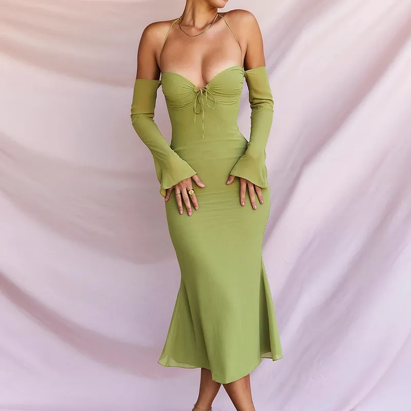 Curve-Hugging Midi Delight Bodycon Dress - Image 6