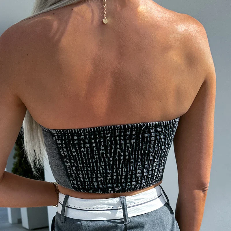 Denim Tie & Tube Tango Top - Image 6