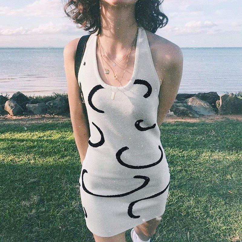 Gemma Backless Halter Dress - Image 3