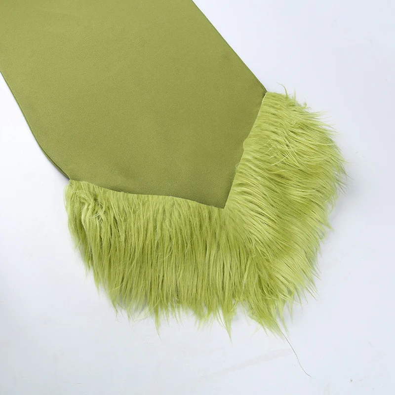 Giana One Shoulder Feather Dress - Image 7