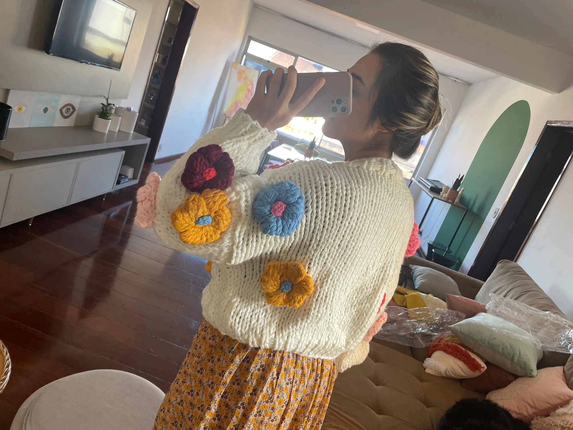 Iris Floral Knitted Cardigan - Image 14