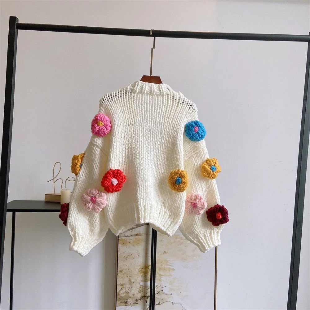 Iris Floral Knitted Cardigan - Image 8