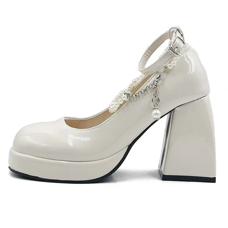 Kendra Pearl Ankle Straps Pumps - Image 16