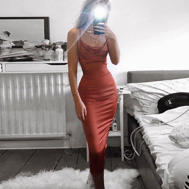 Matilda Satin lace up Dress - Image 6