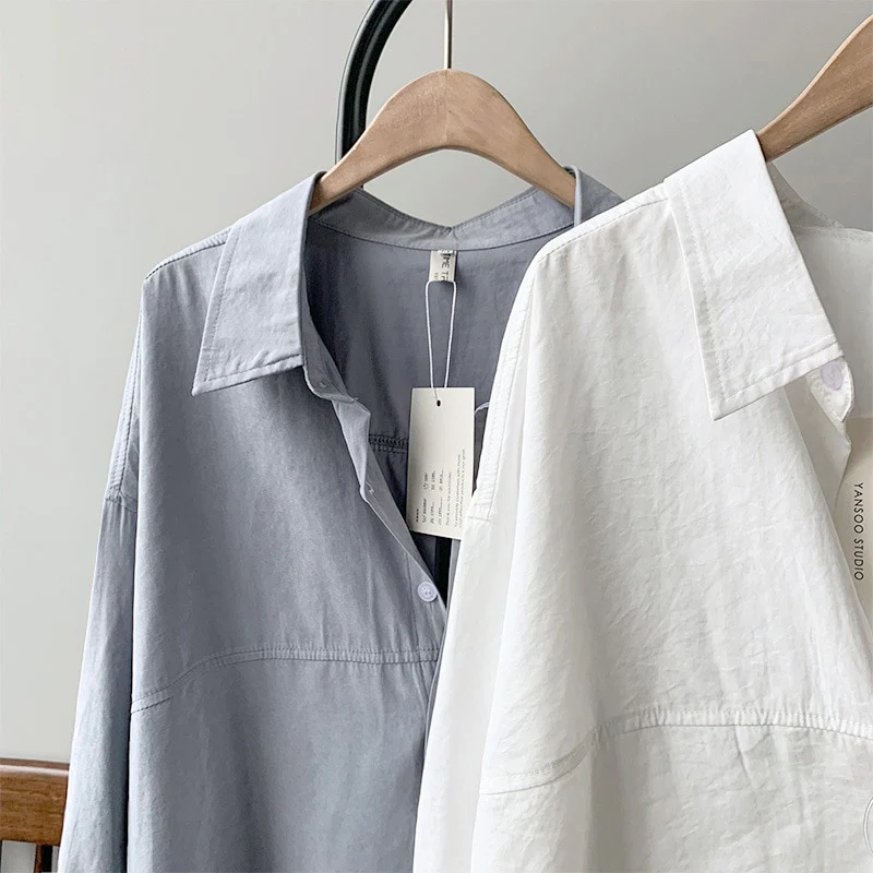 Minimal Chic Drape Shirt - Image 15
