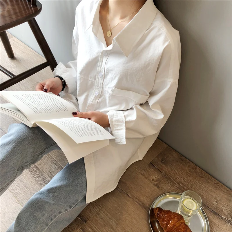 Minimal Chic Drape Shirt - Image 3