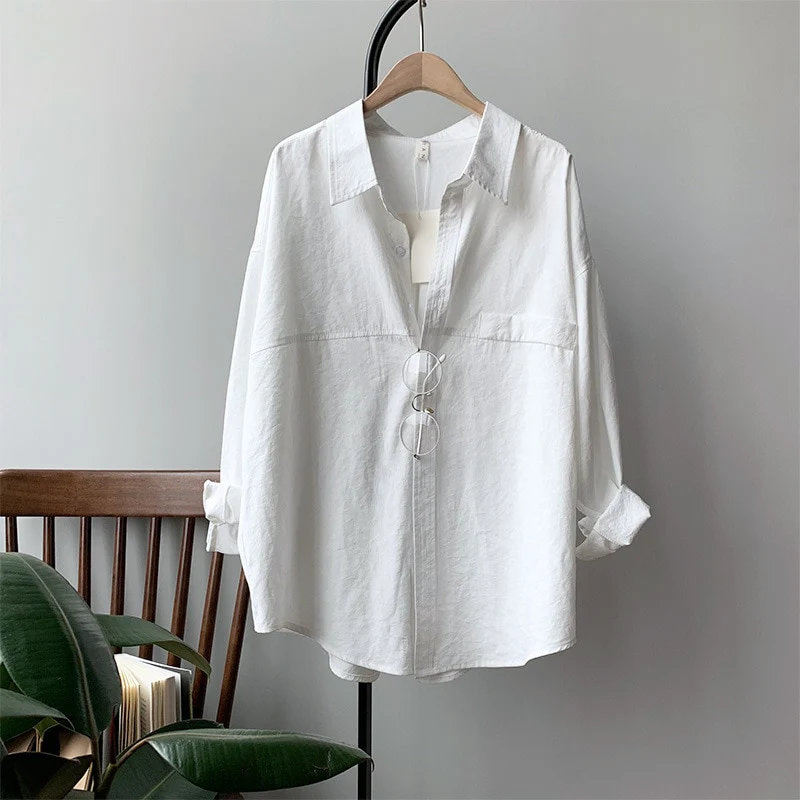 Minimal Chic Drape Shirt - Image 6