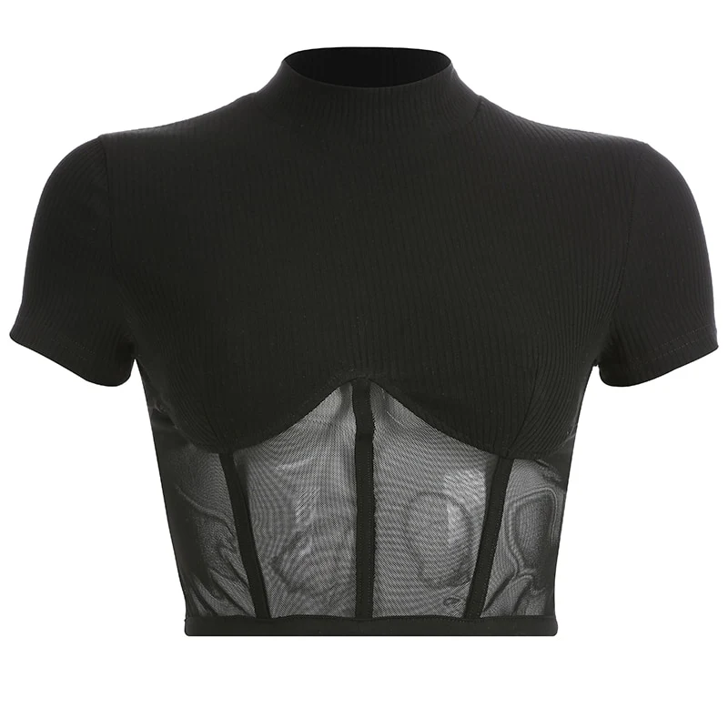 Moira Mesh Crop Top - Image 8