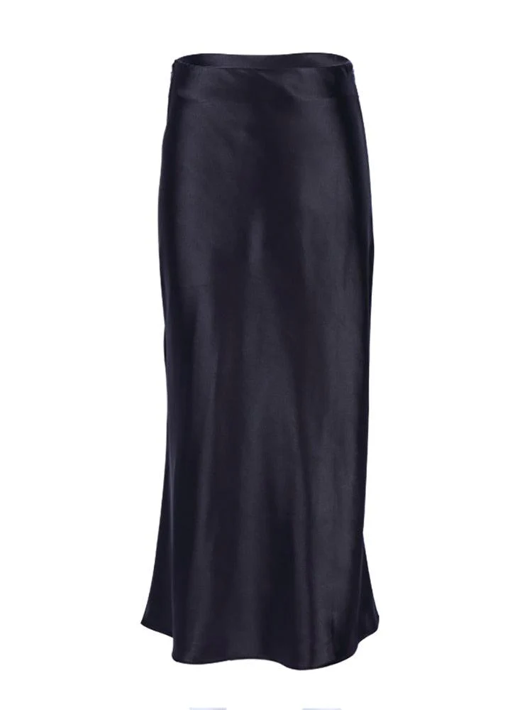 Vivian Silk High Waist Skirt - Image 13